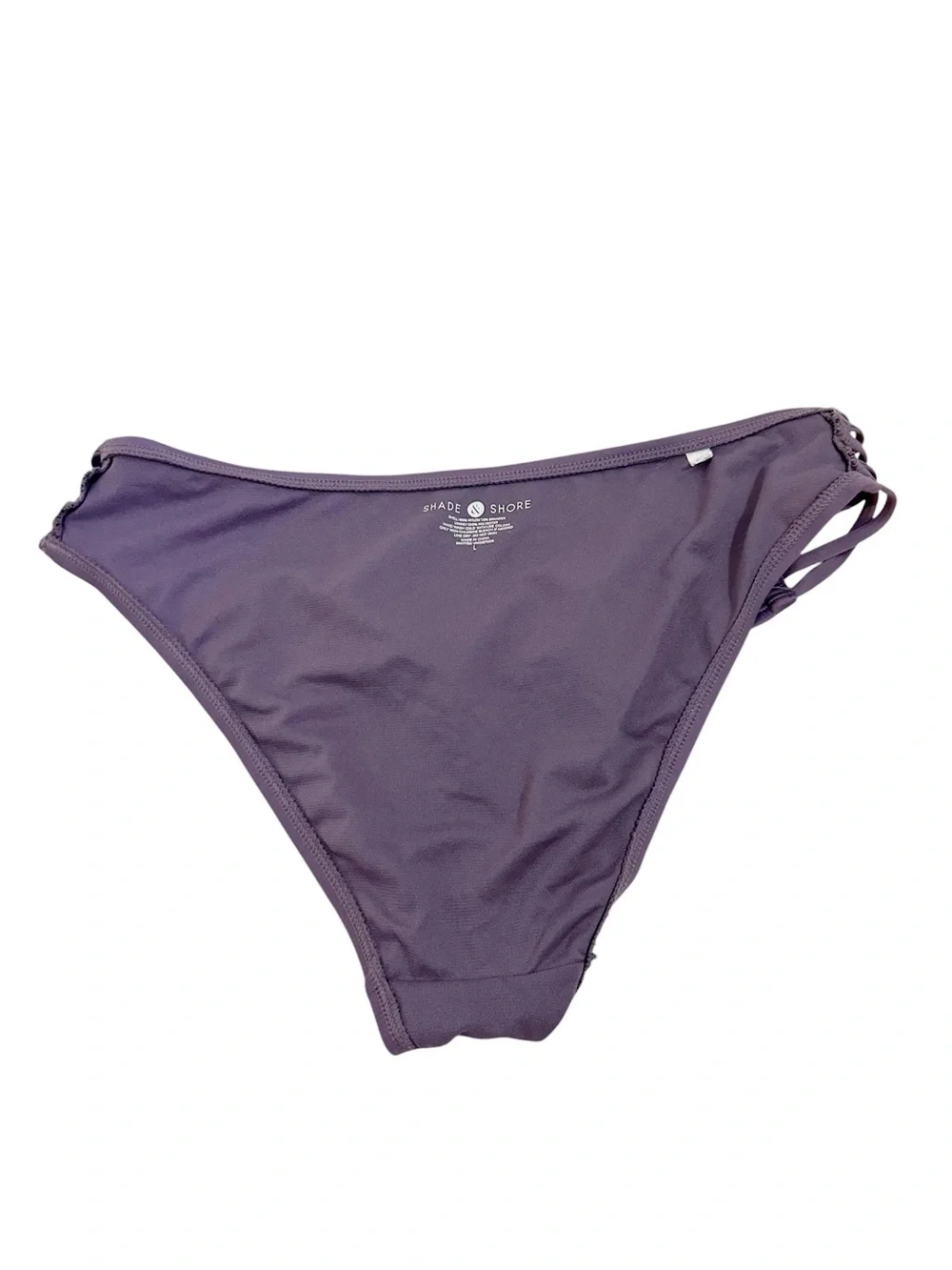 Shade & Shore Large Purple Lace Up Sides Bikini Bottom